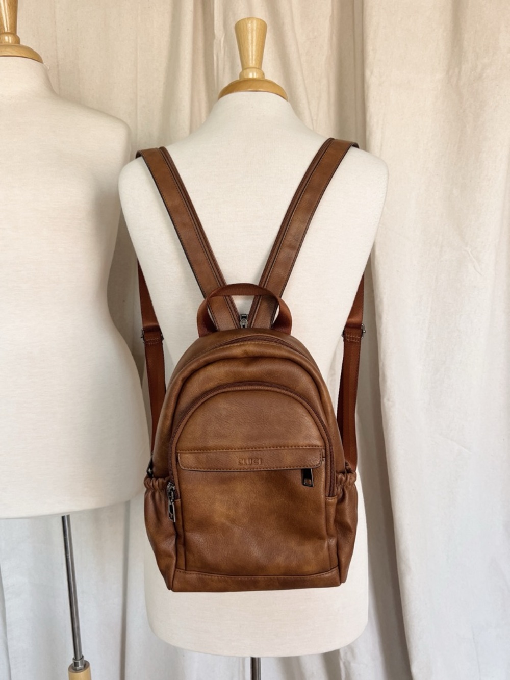 Leather Brown Backpack